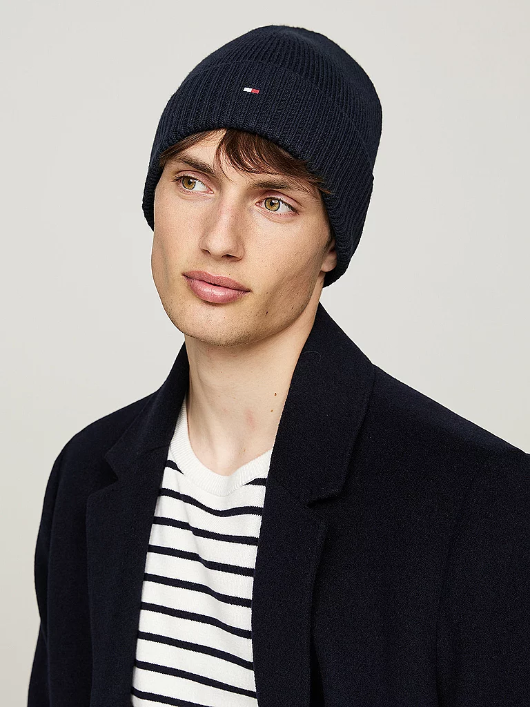 Bonnet Hilfiger Flag En Cachemire Th Flag Pima Cotton BeanieSpace - vue 9